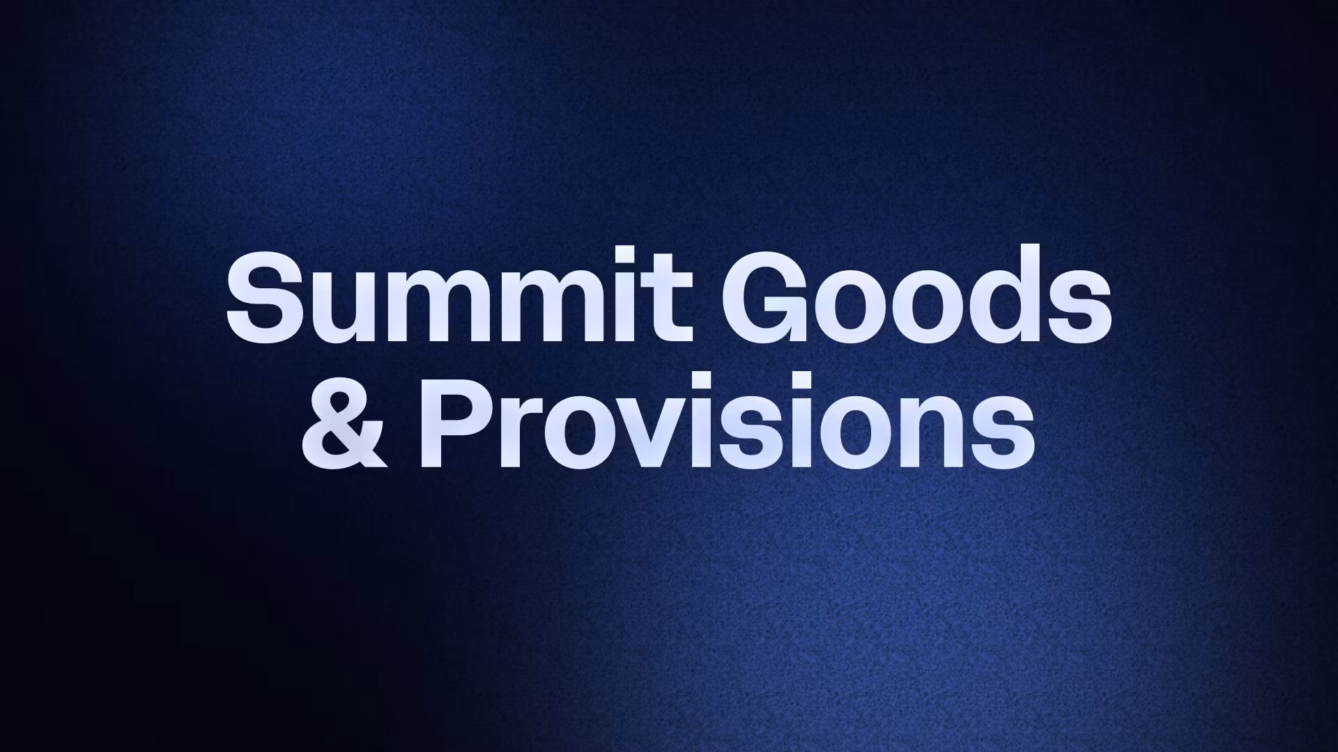 Summit Goods & Provisions
