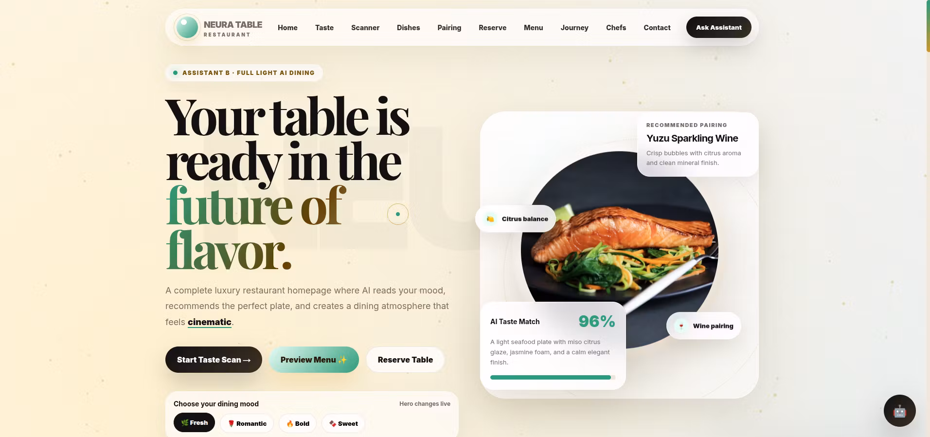 NEURA TABLE | Full  Restaurant