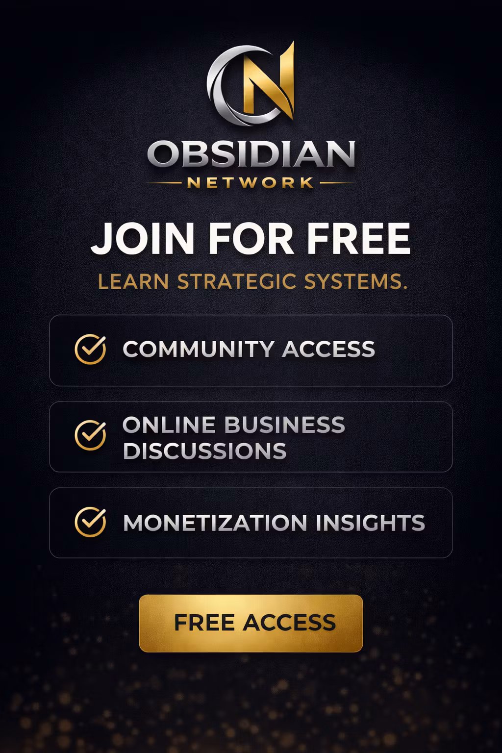 Obsidian Network – Free Access