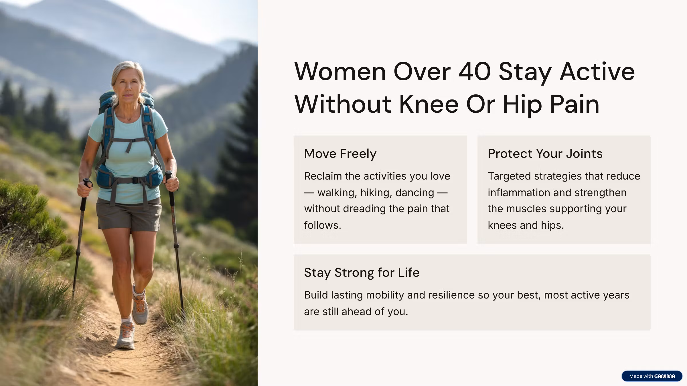 Women Over 40 Stay Active Without Pain
