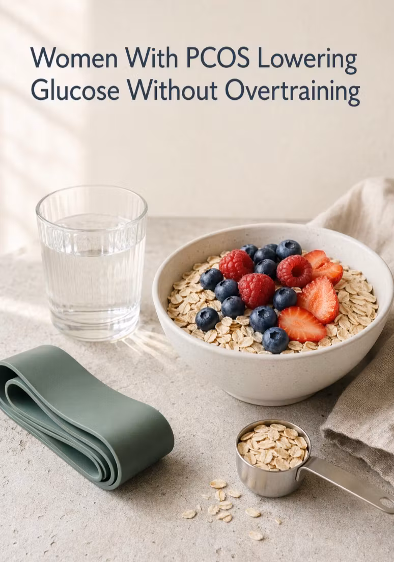Women With PCOS Lowering Glucose Without Overtraining