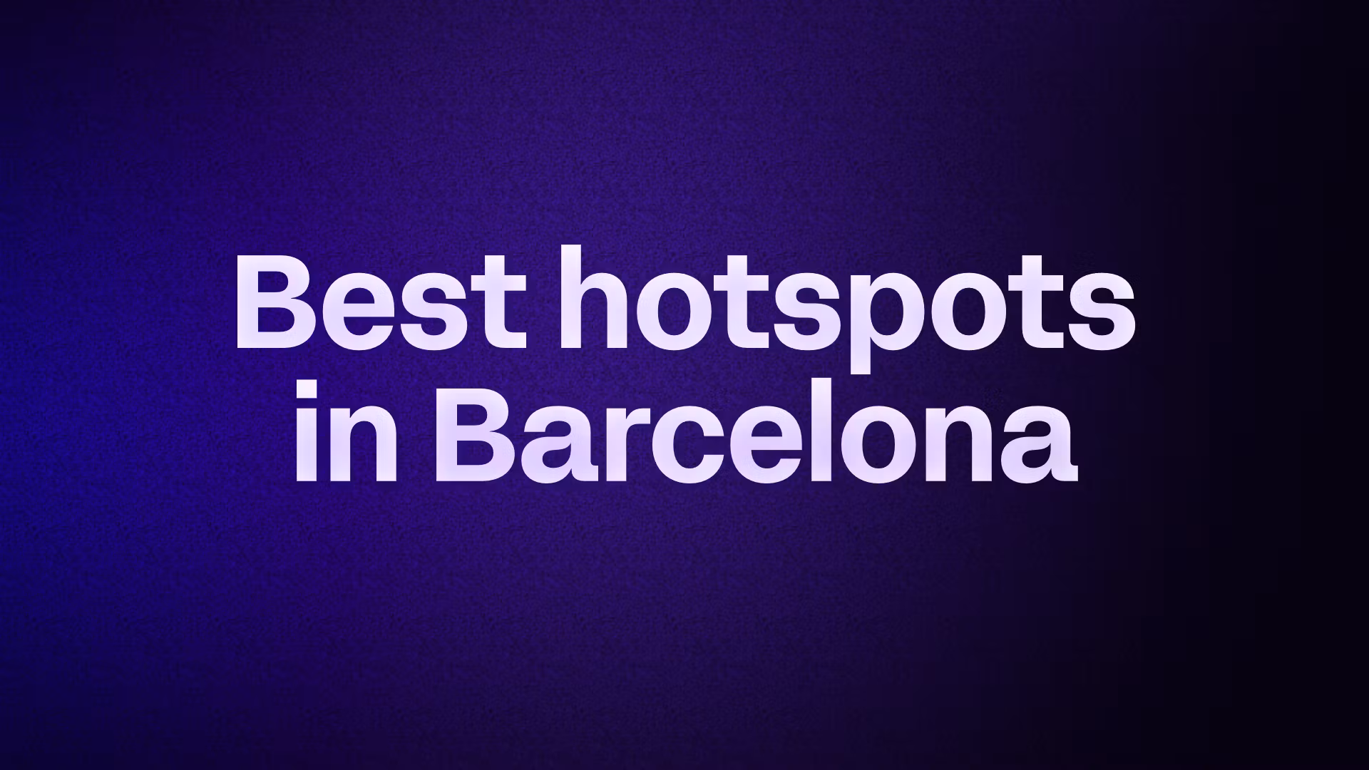Best restaurants in Barcelona