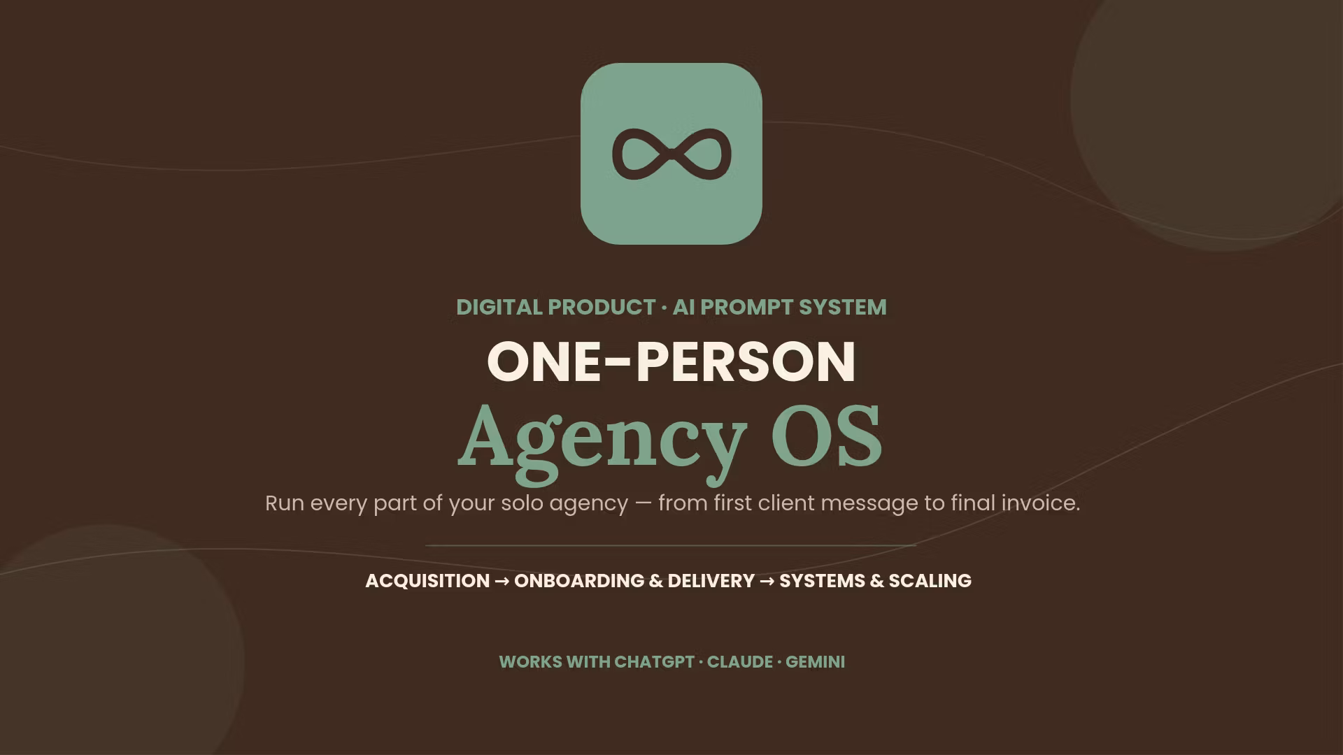 ONE PERSON AGENCY OS 