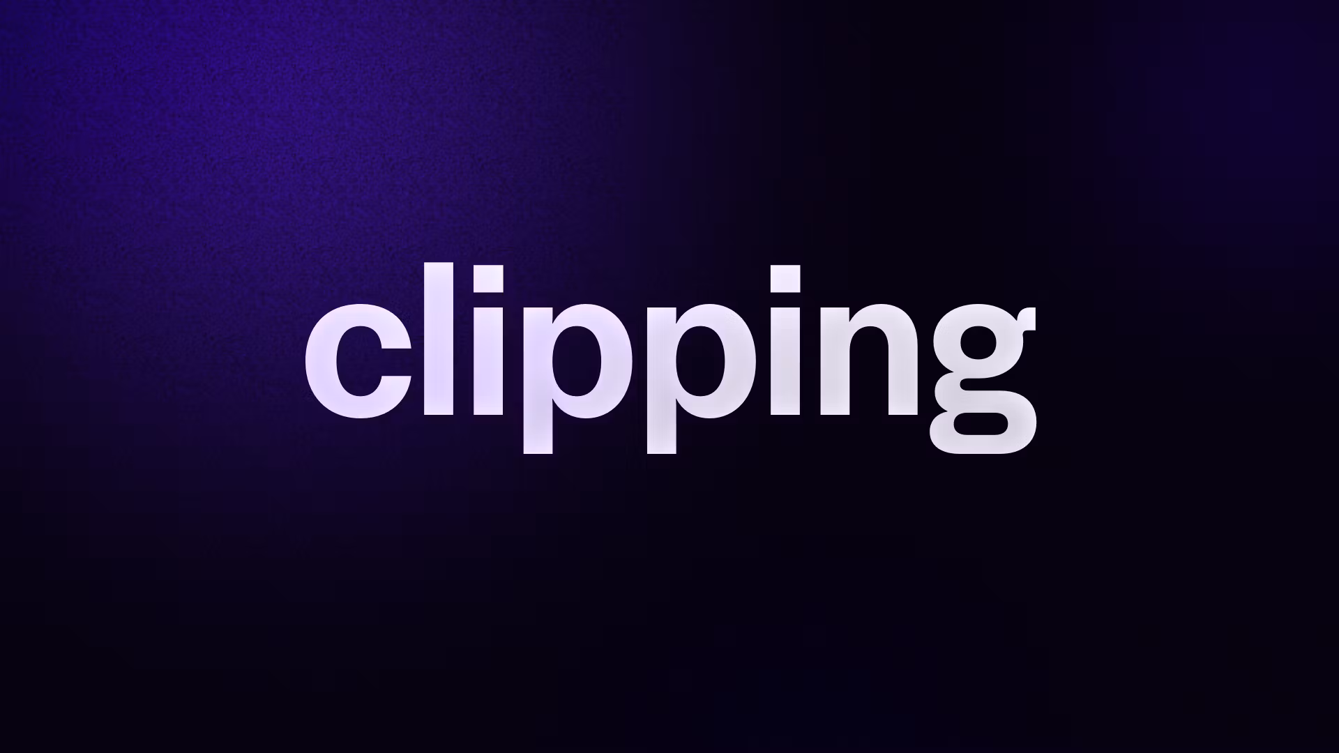 clipping 