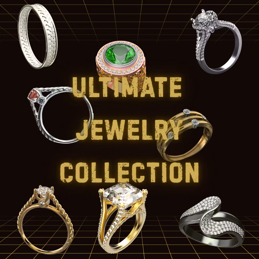 1000+ Jewelry 3D Print Files Pack