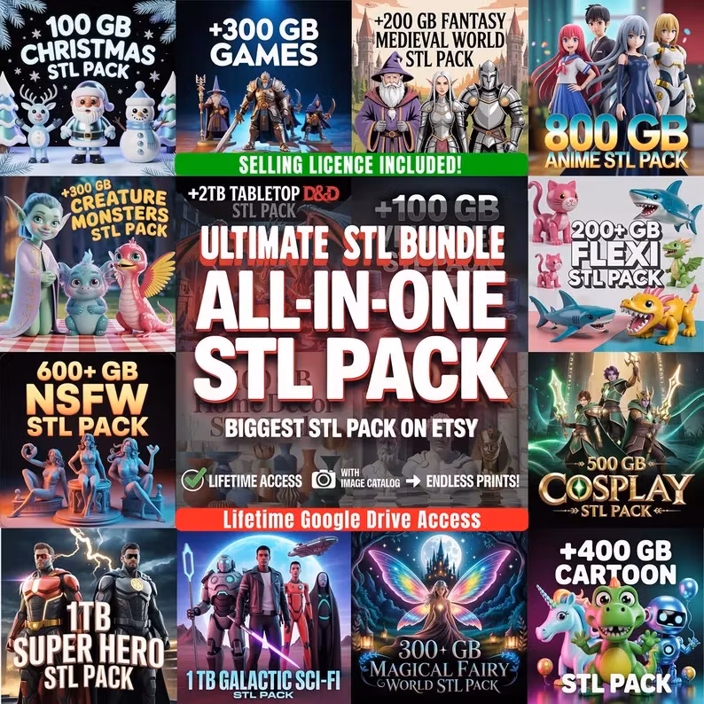 All-in-one Mega stl pack