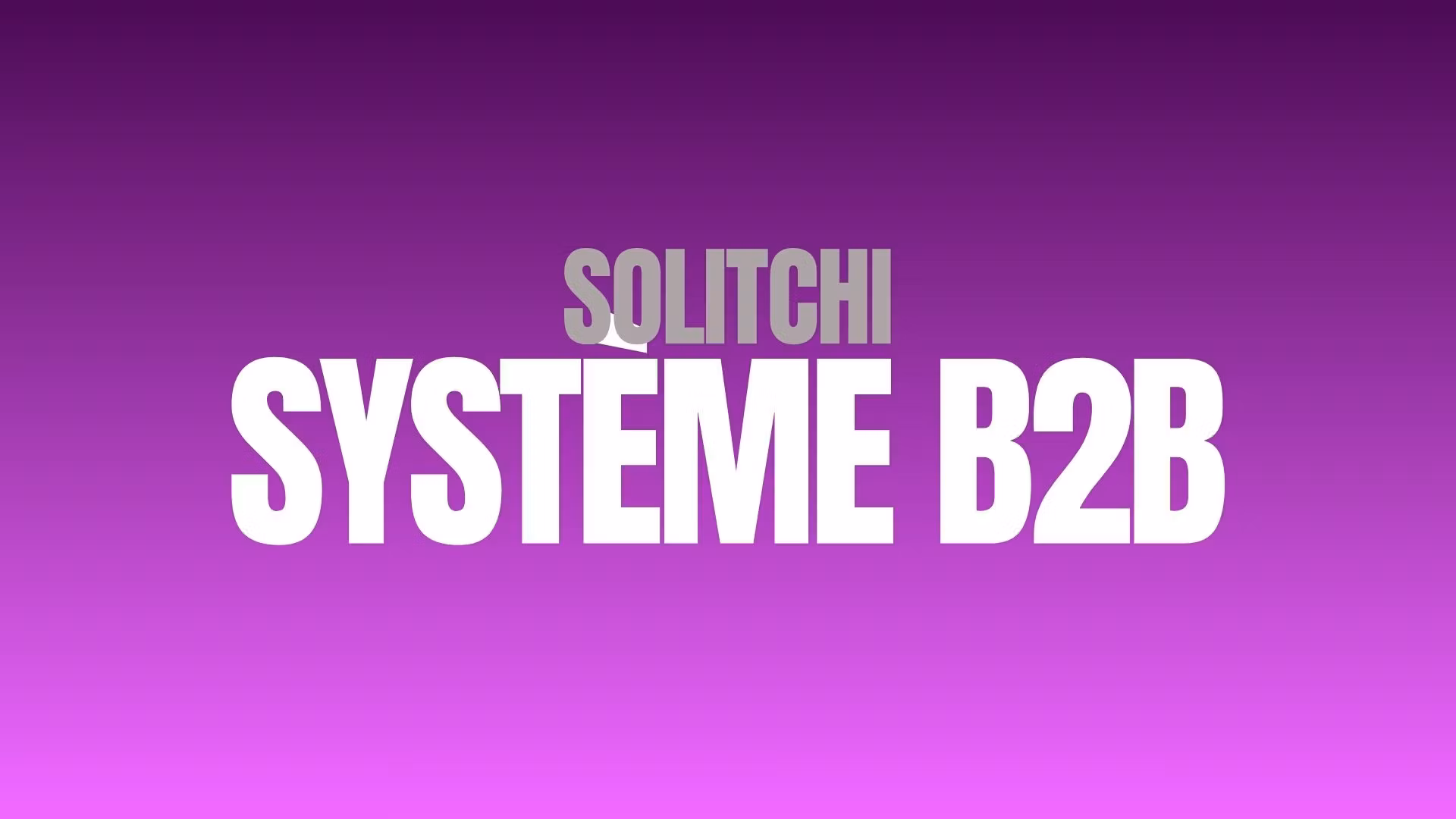 Solitchi Partner : Ton système d'acquisition en 90 jours