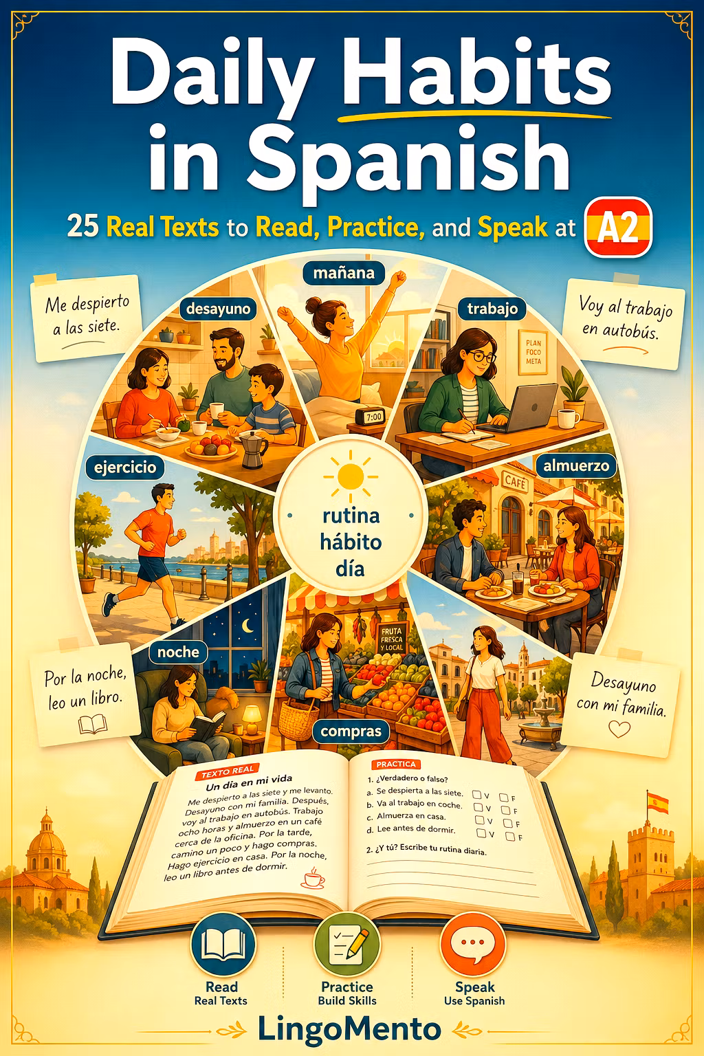 Spanish A2 Daily Habits Reader