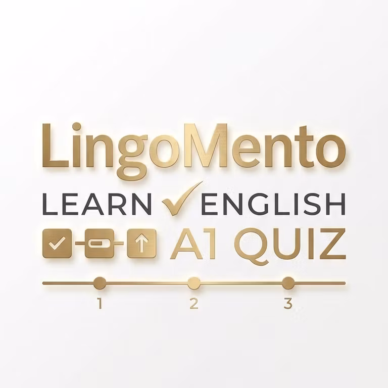 LingoMento Learn English A1 Quiz