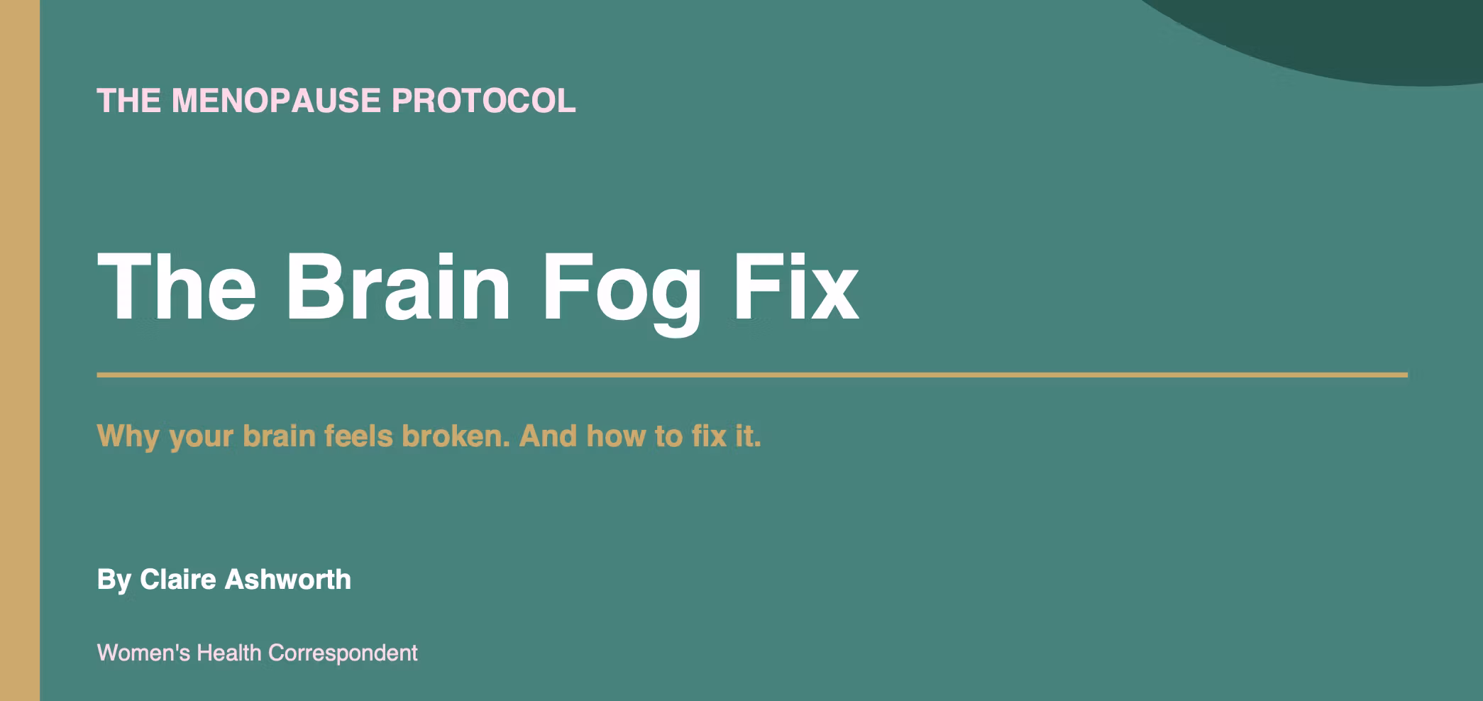 The Brain Fog Fix