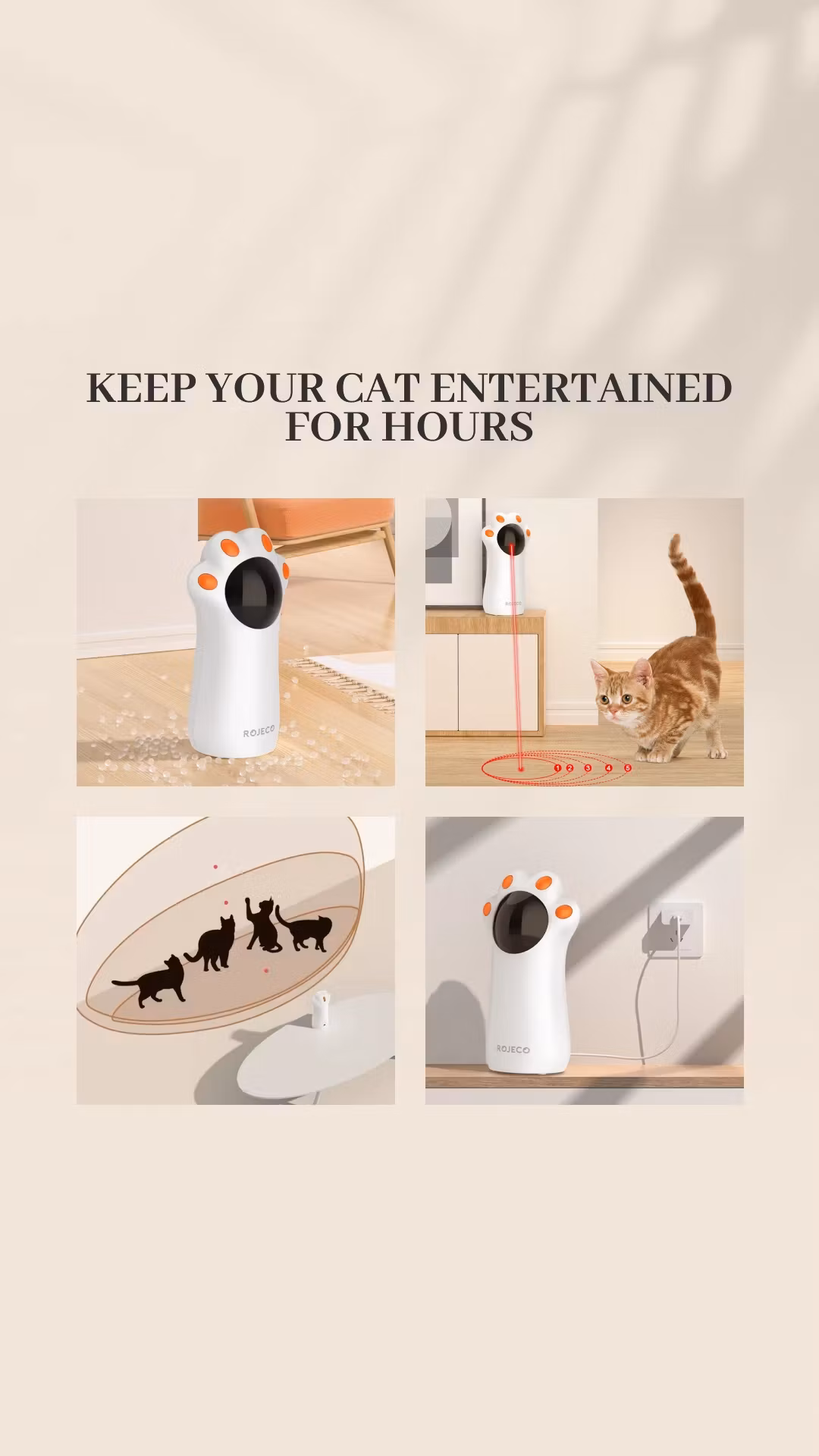 Interactive Automatic LED Laser Toy for 