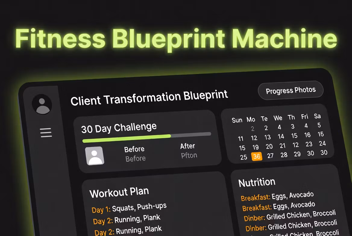 Fitness Blueprint Machine