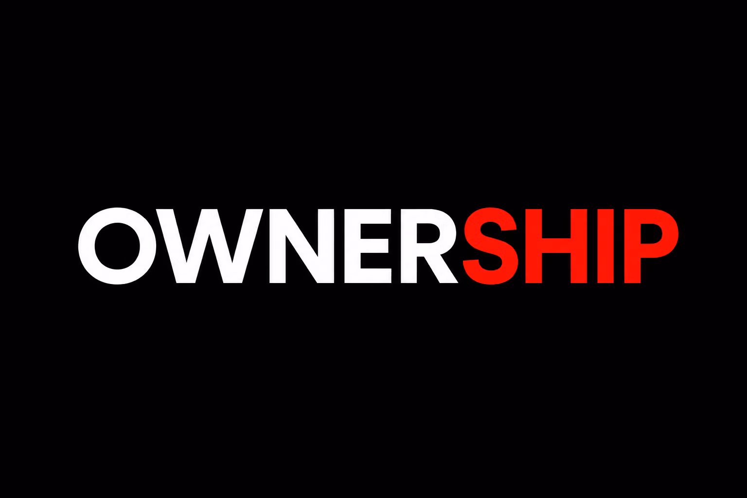 The Ownership Playbook