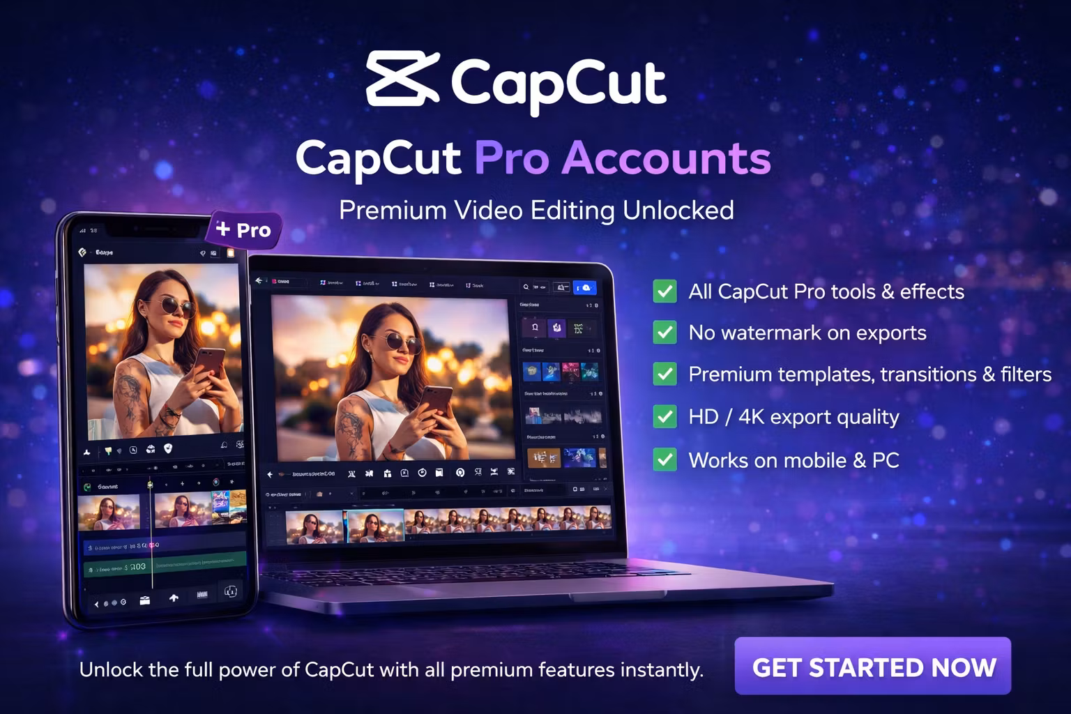 CapCut Pro (Lifetime Access)