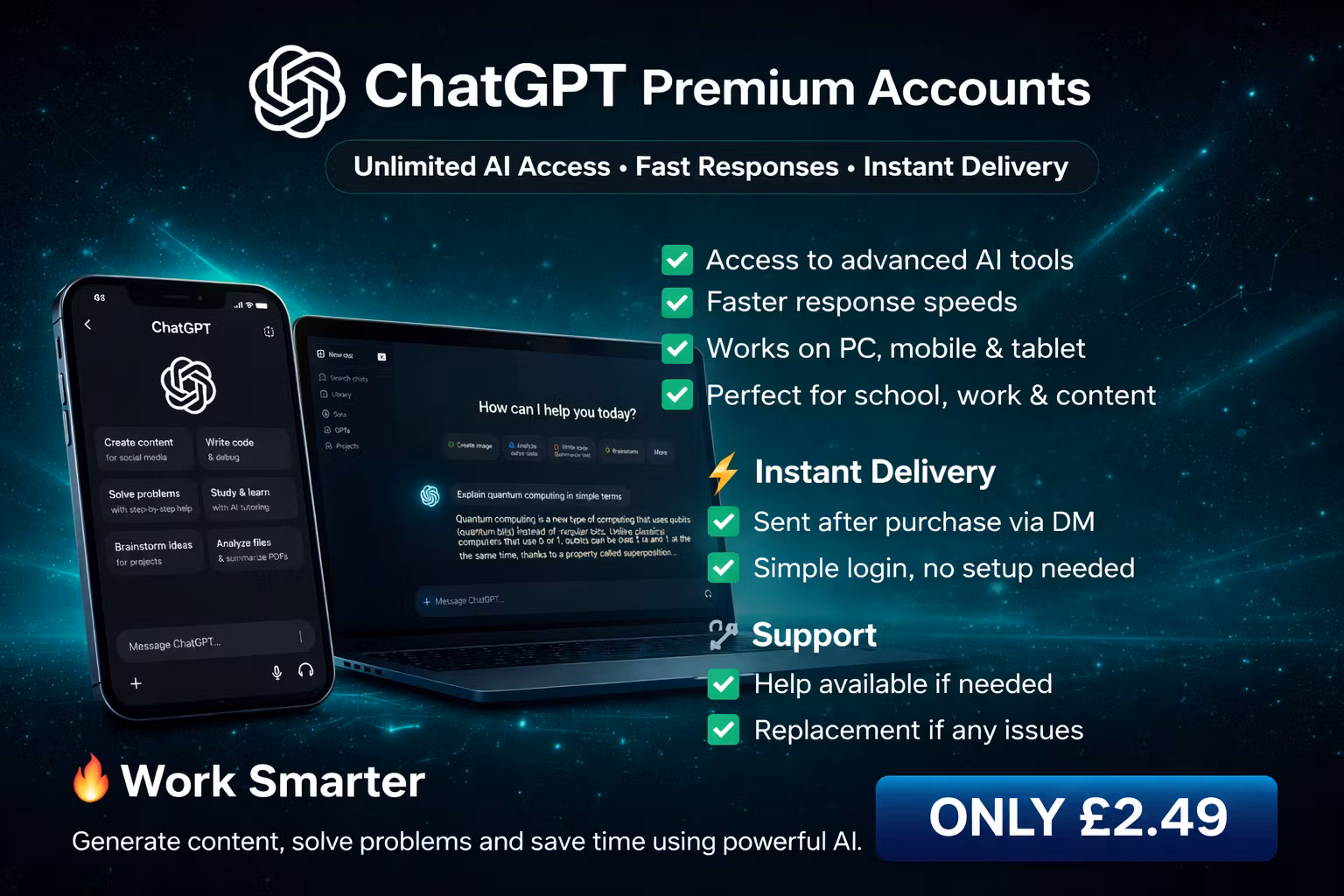 ChatGPT Premium (Lifetime Access)