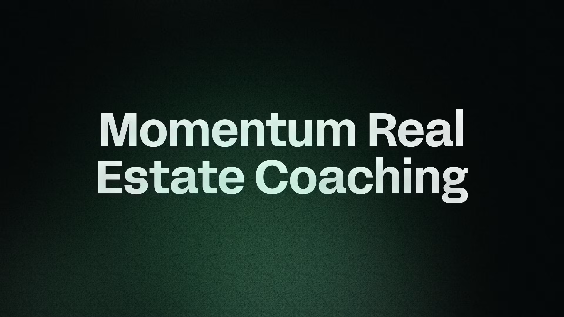Momentum Real Estate Coaching