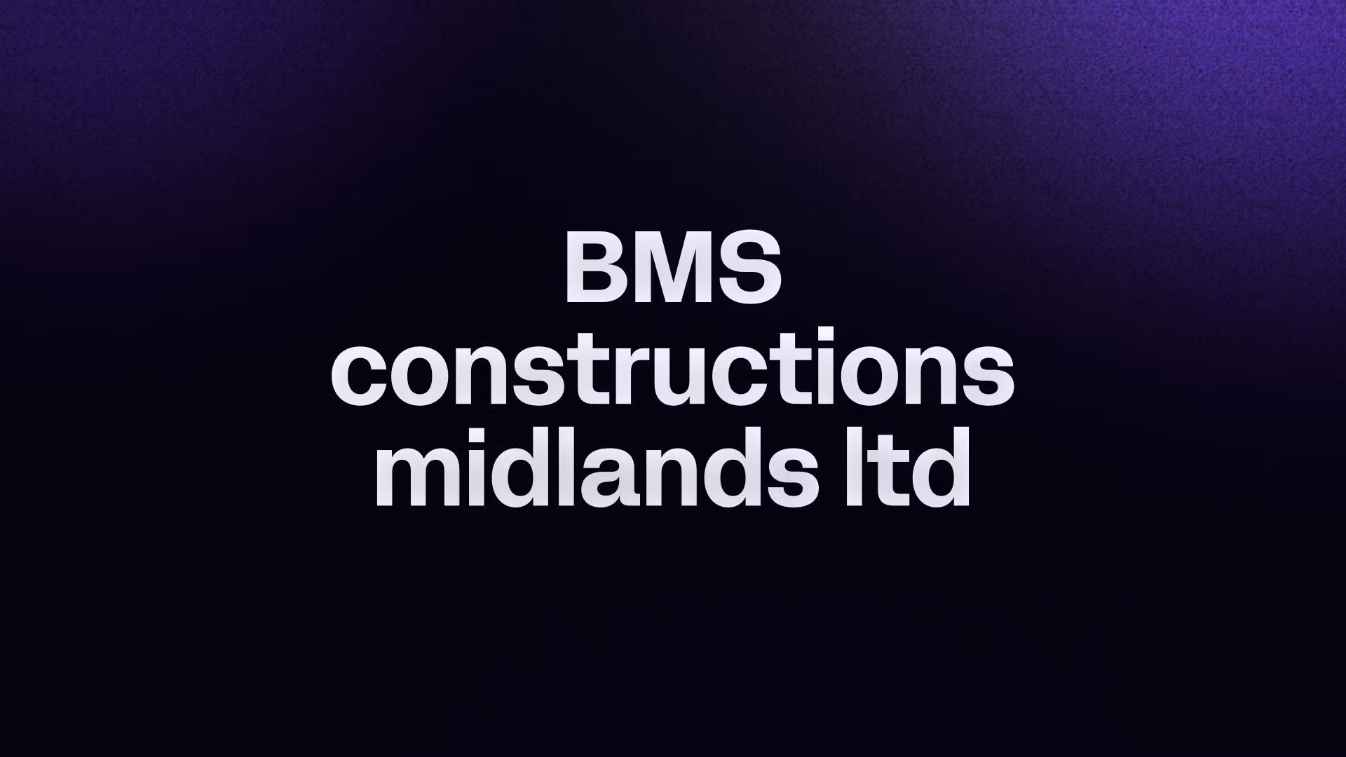 BMS constructions midlands ltd
