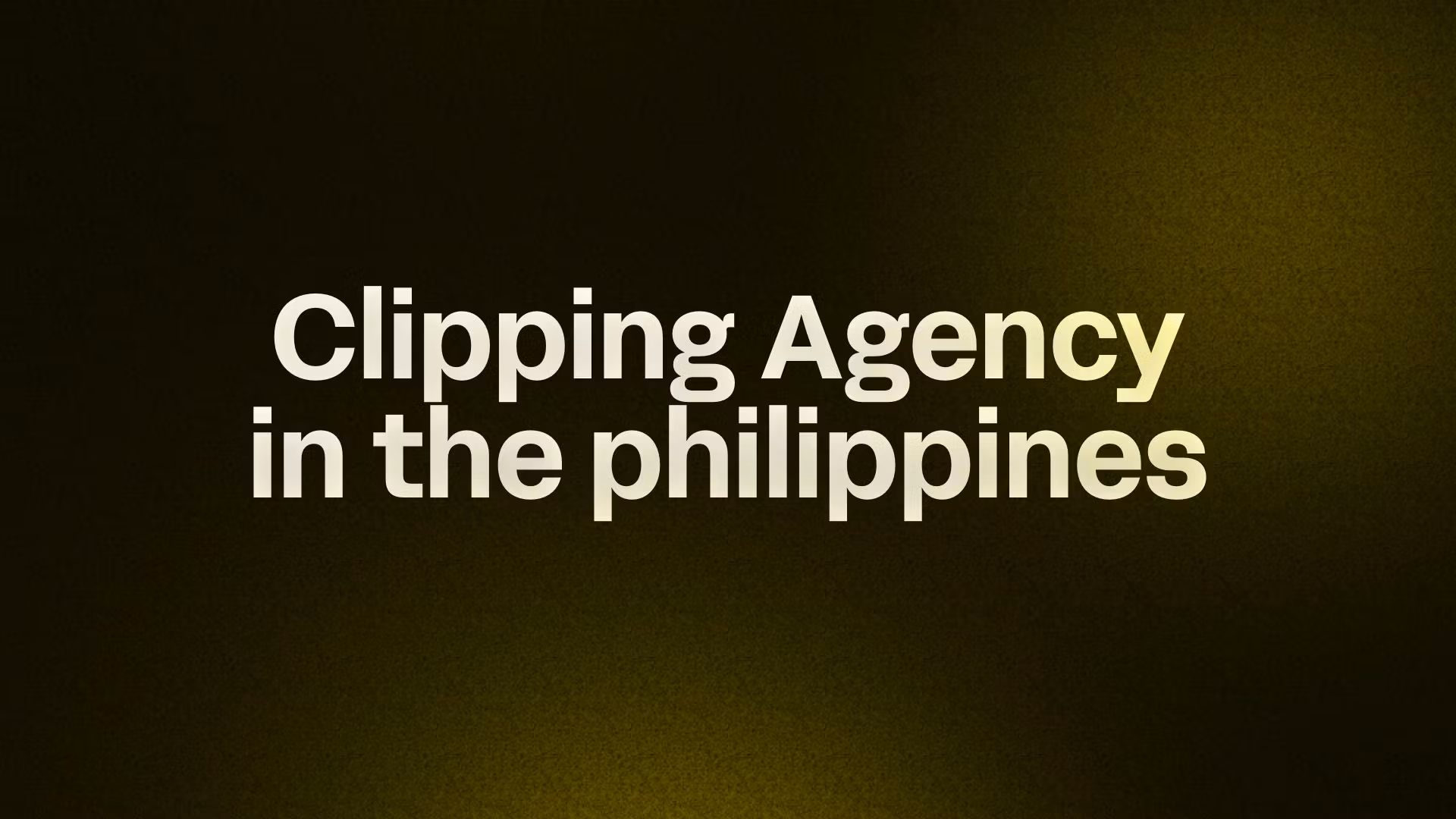 Clipping Agency in the philippines
