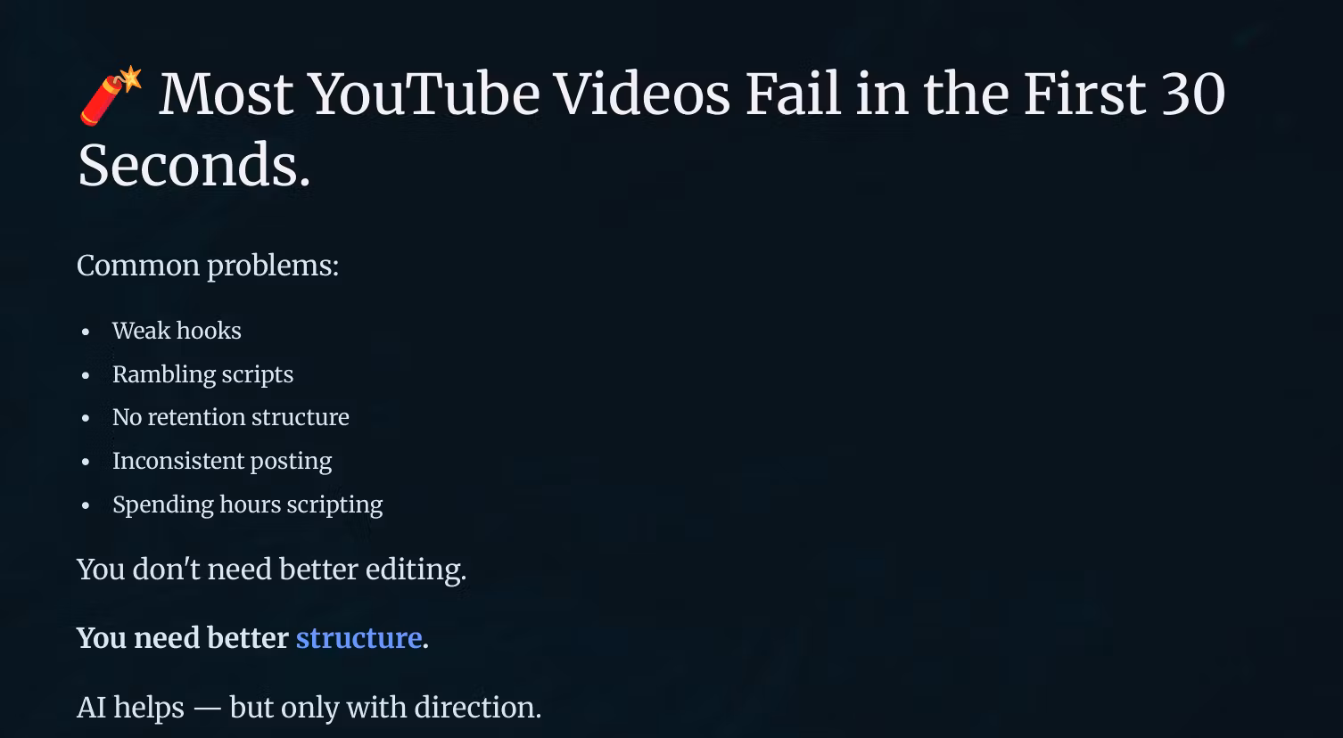 AI for YouTube Script Systems