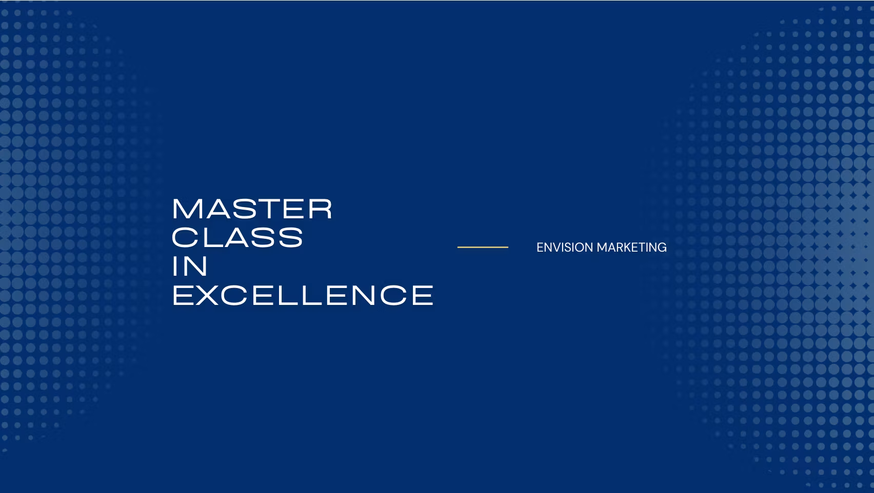 Marketing Masterclass