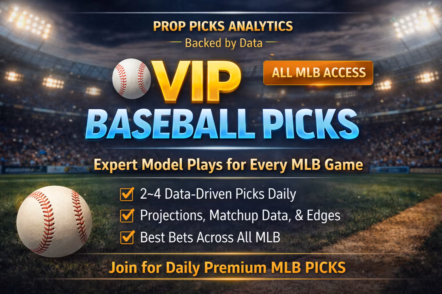 Prop Picks Analytics - Baseball Picks