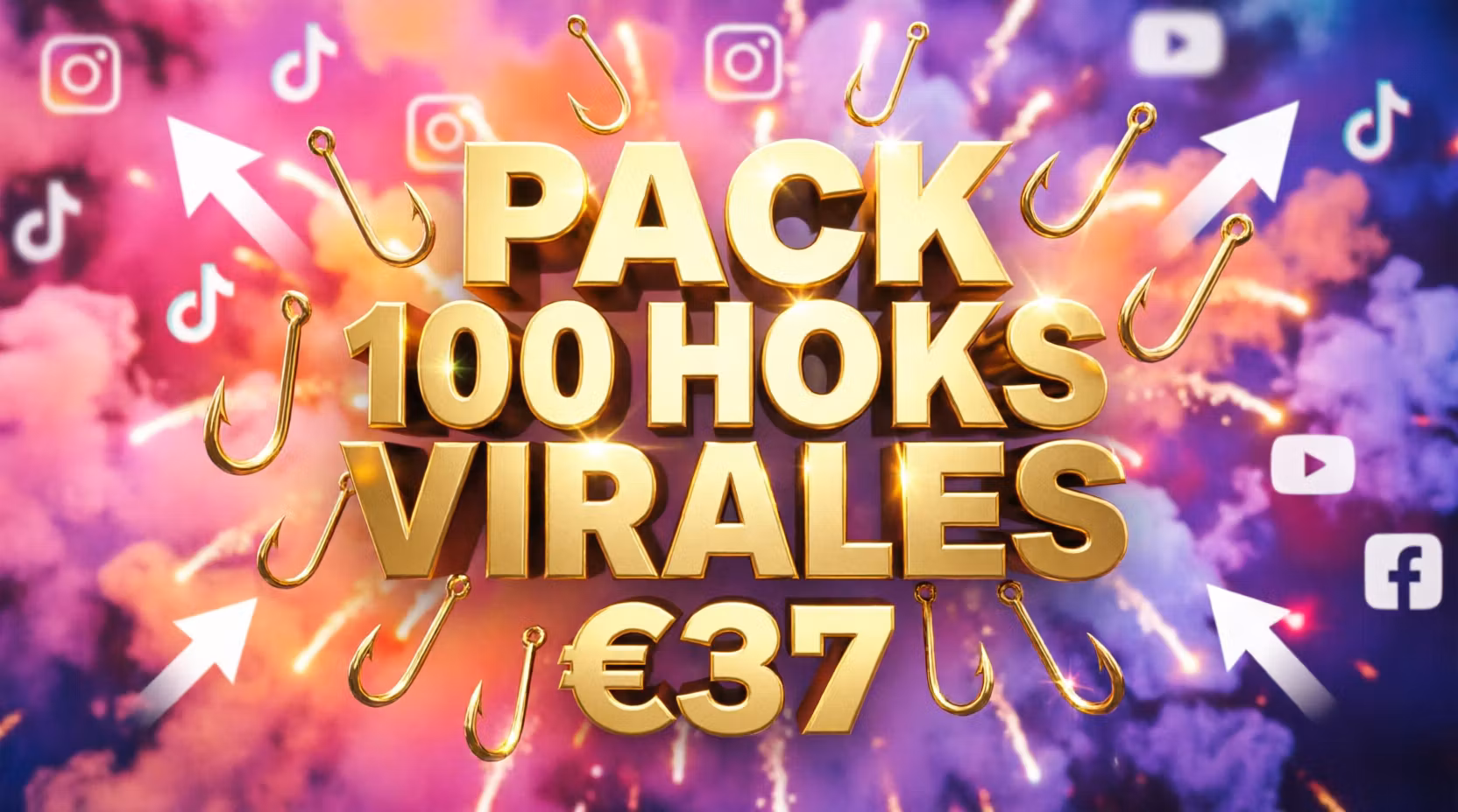 Pack 100 Hooks Virales 