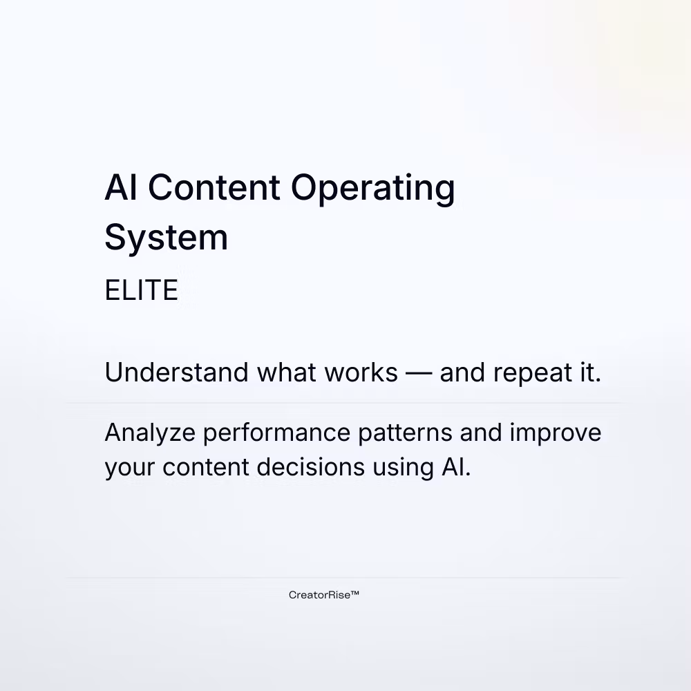 AI Content Operating System - Elite