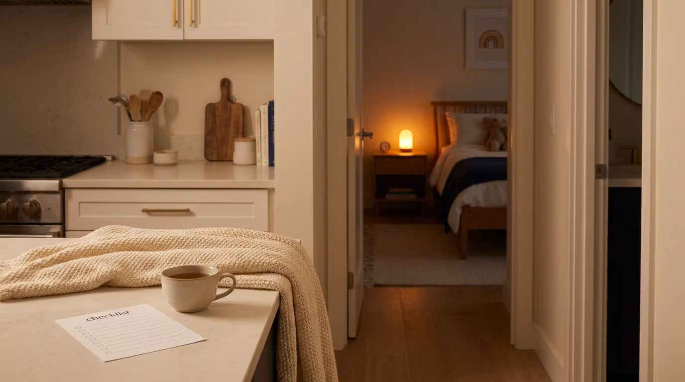 Parents Keeping A Habit Alive During Bedtime Chaos