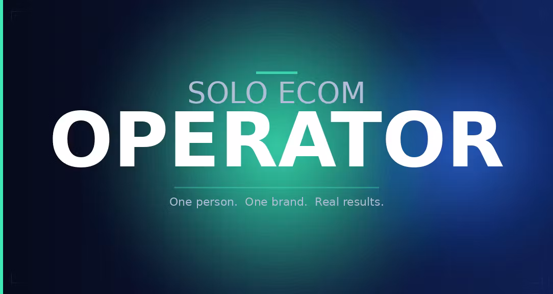 Solo Ecom Operator Framework