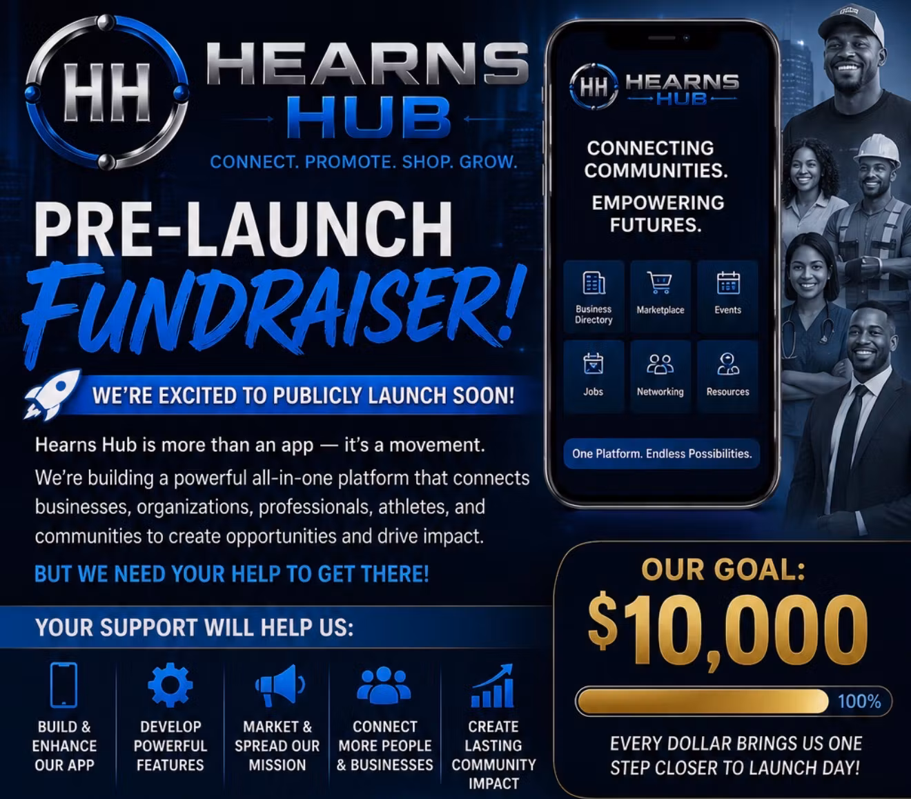 Hearns Hub Pre-Launch Fundraiser