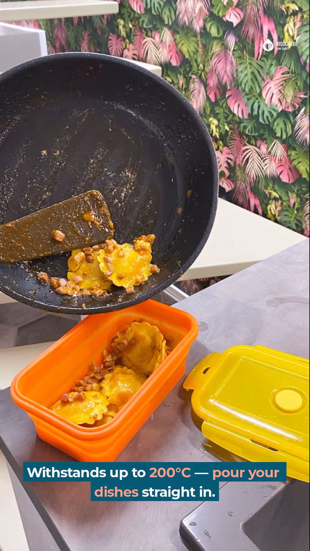 Bisoubebe LFGB silicone food box set 