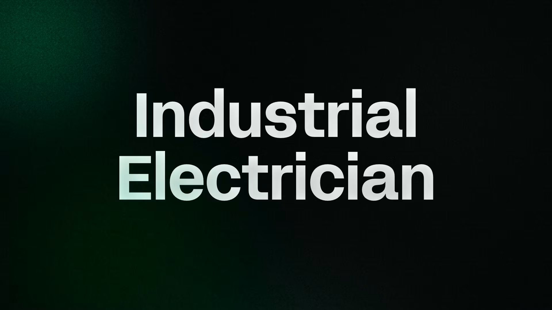 Industrial Electrician