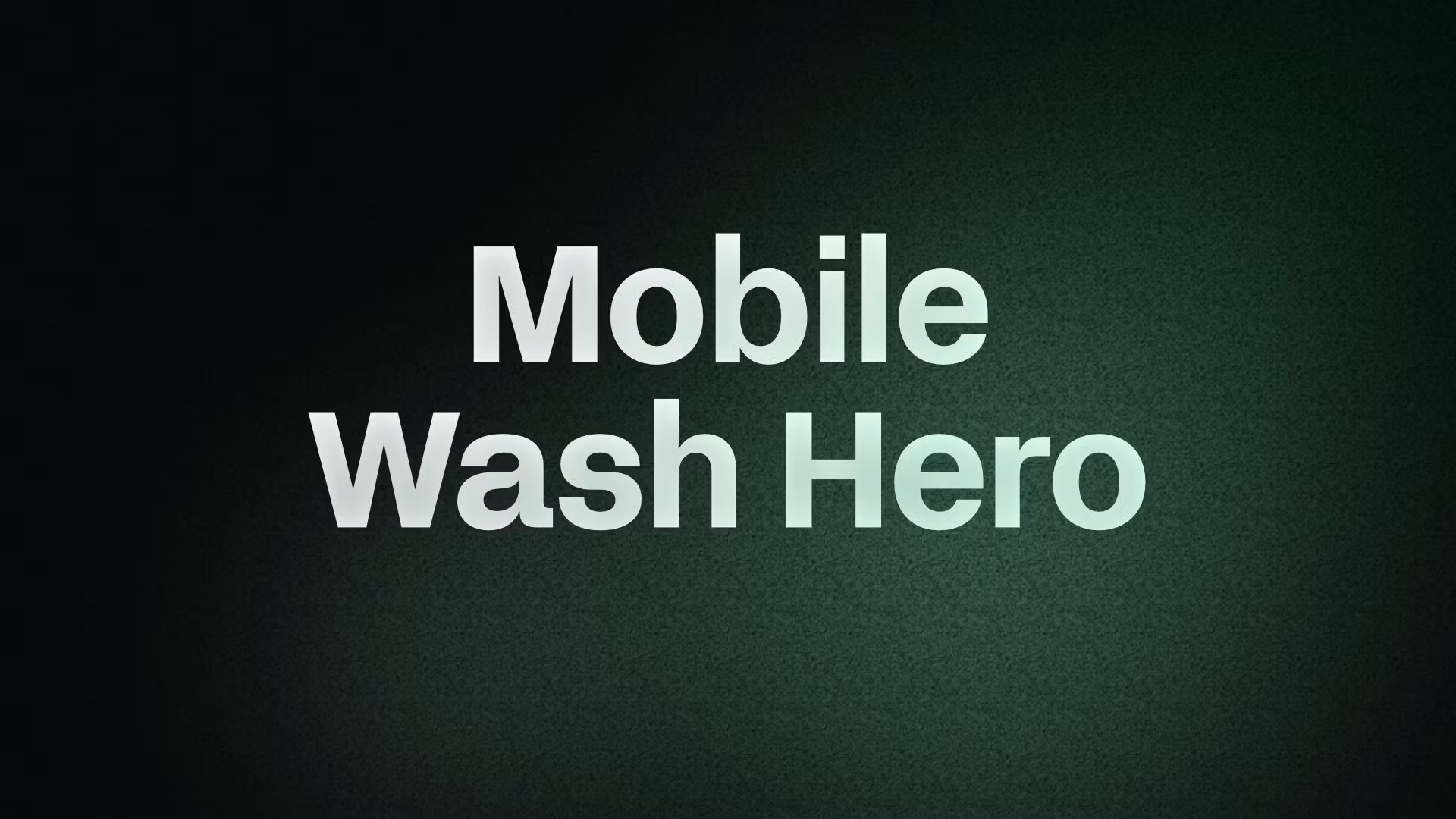 Mobile Wash Hero 
