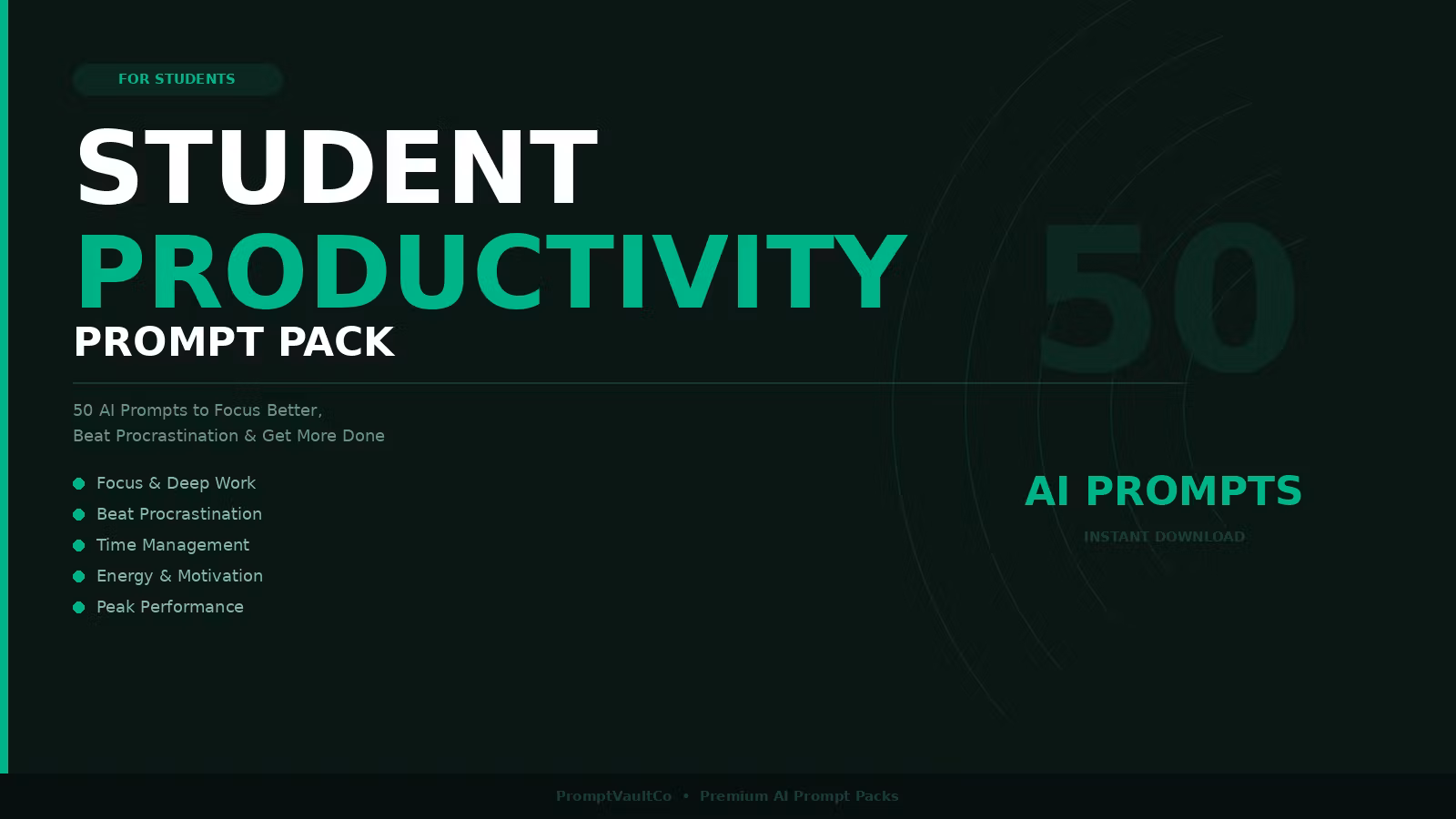The Student Productivity Prompt Pack
