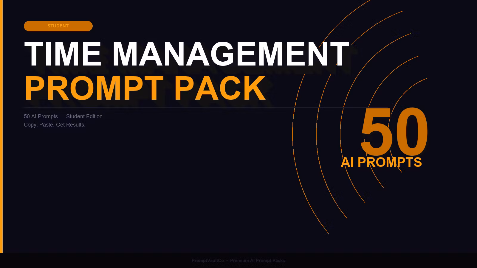 The Time Management Prompt Pack — 50 AI Prompts to Master Time Management