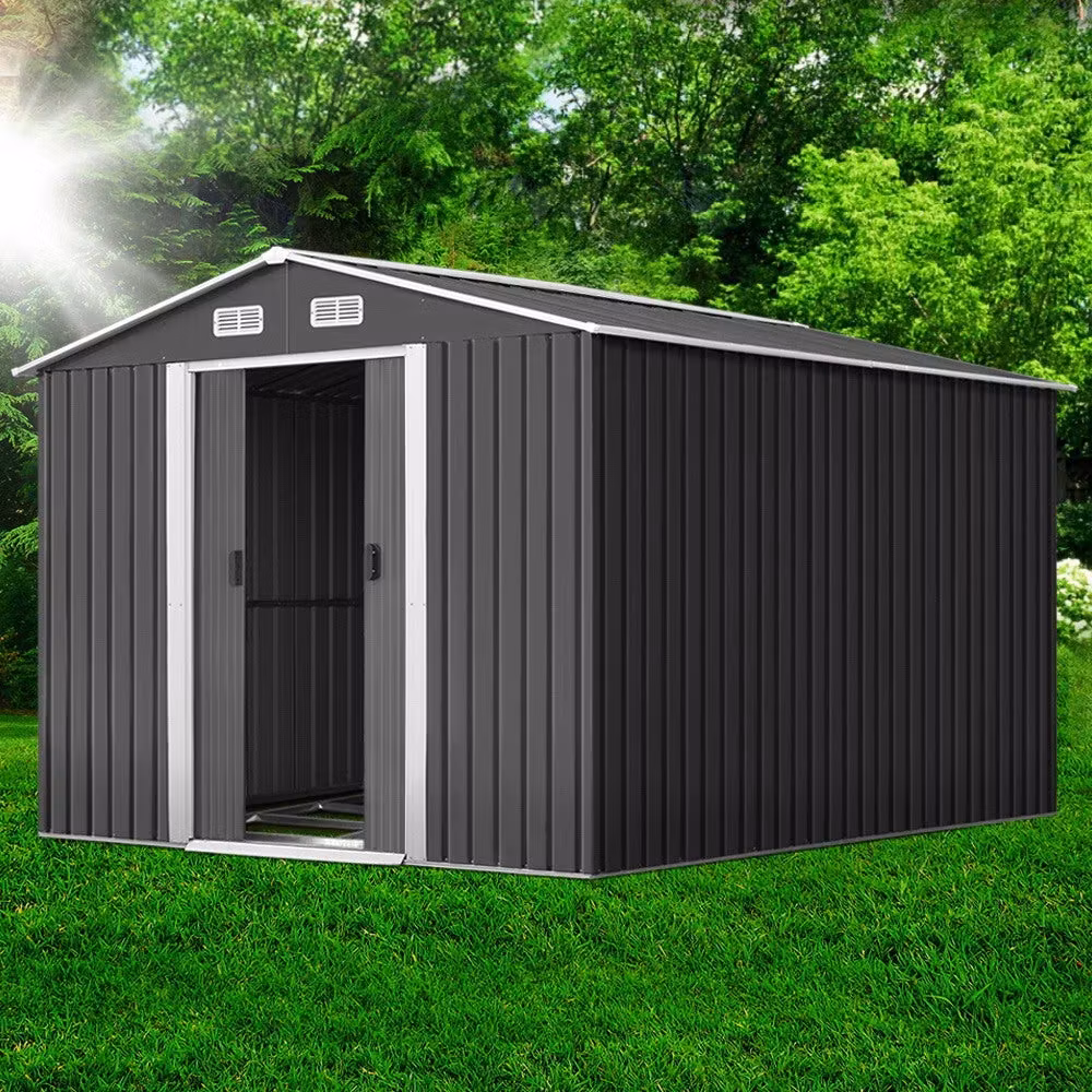 Giantz Garden Shed 2.6x3.9M w/Metal Base