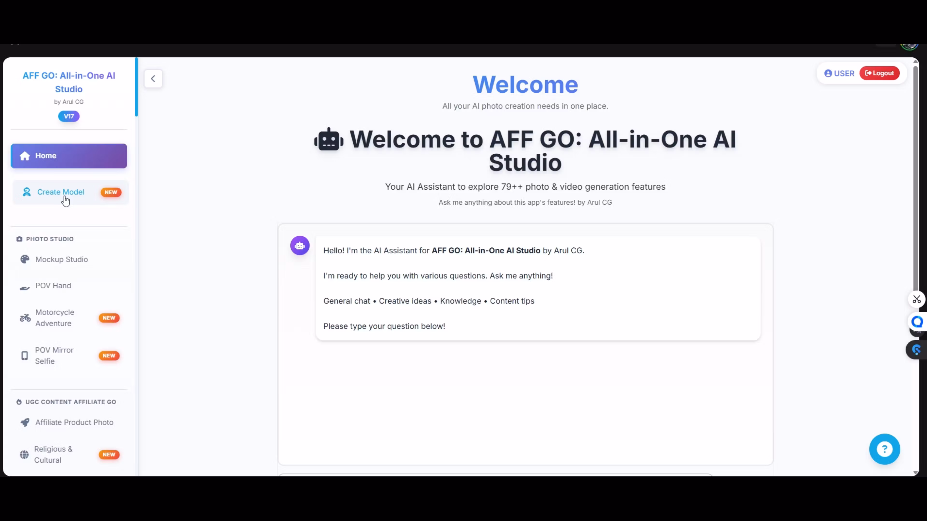 AFF GO - UGC AI