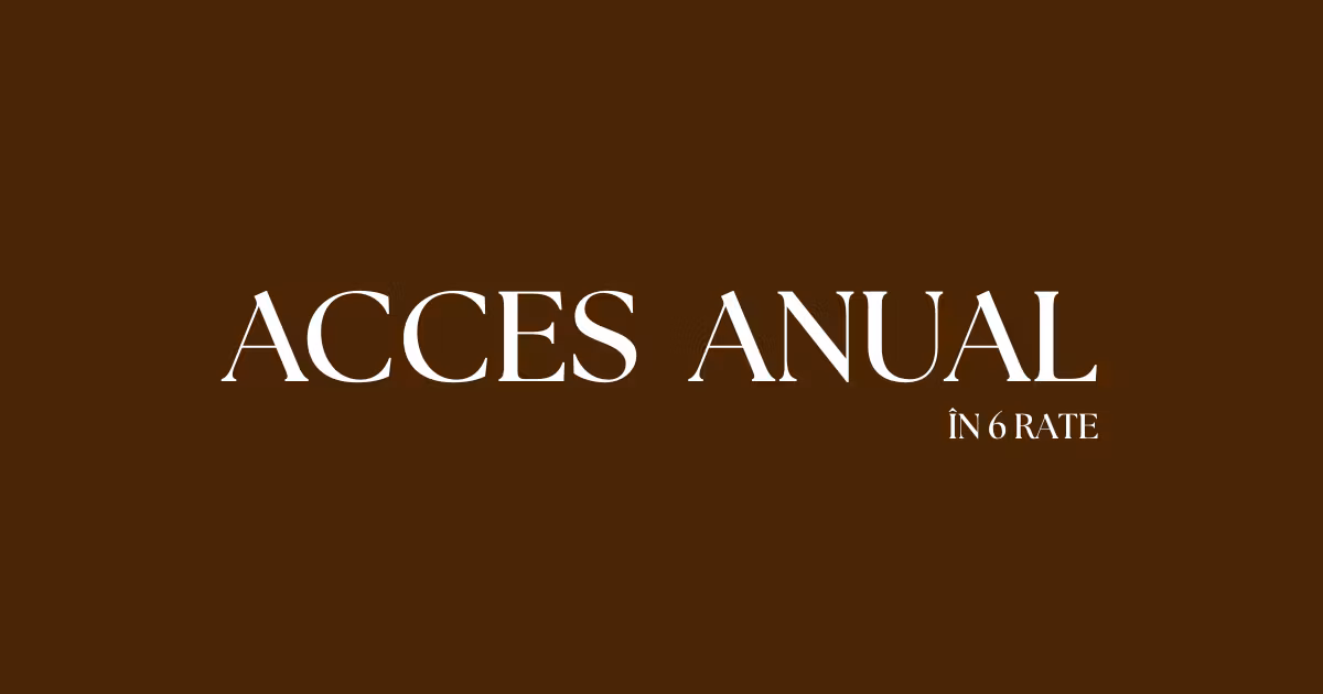 Acces anual în rate 