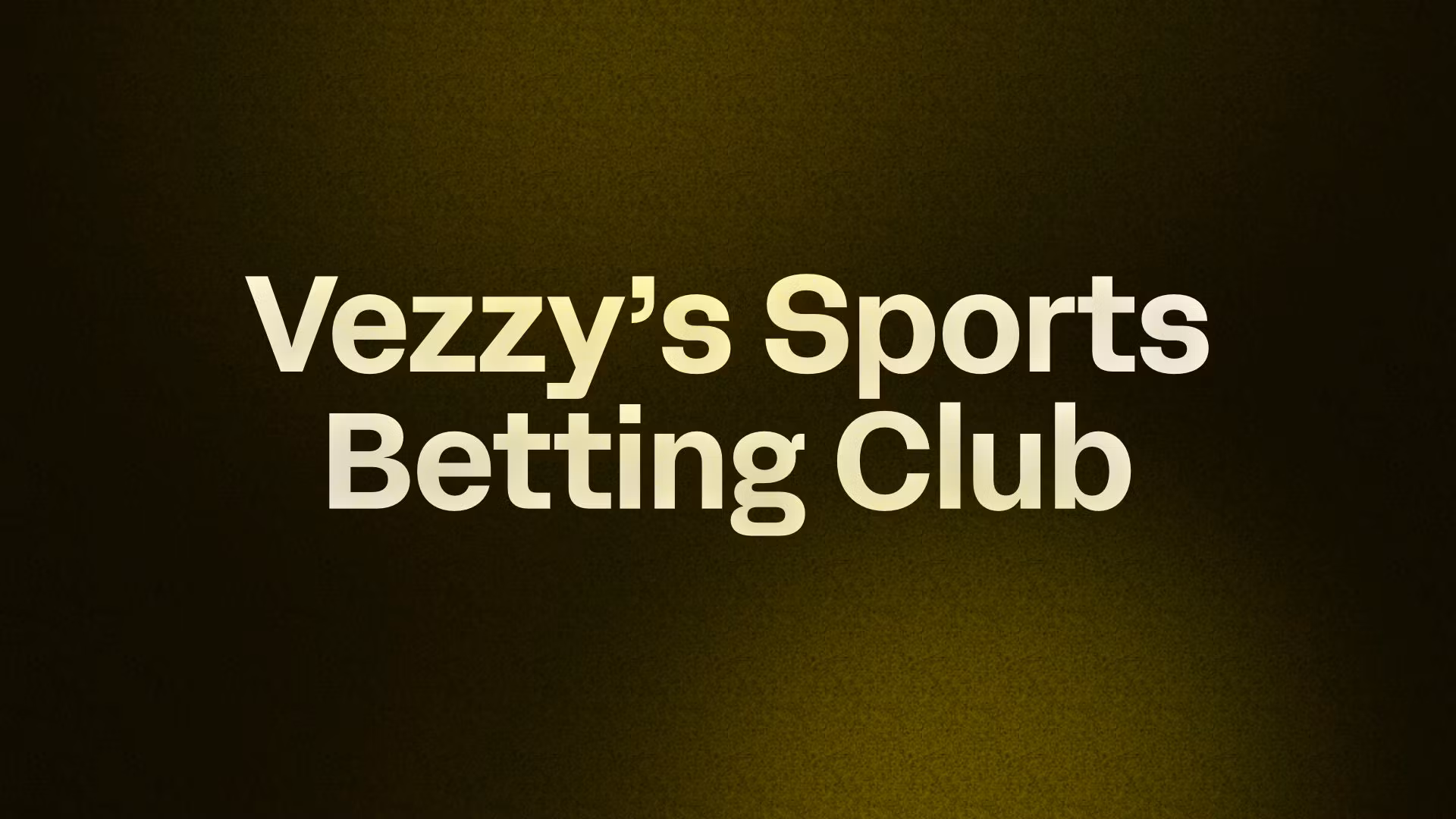 Vezzy’s Sports Betting Club