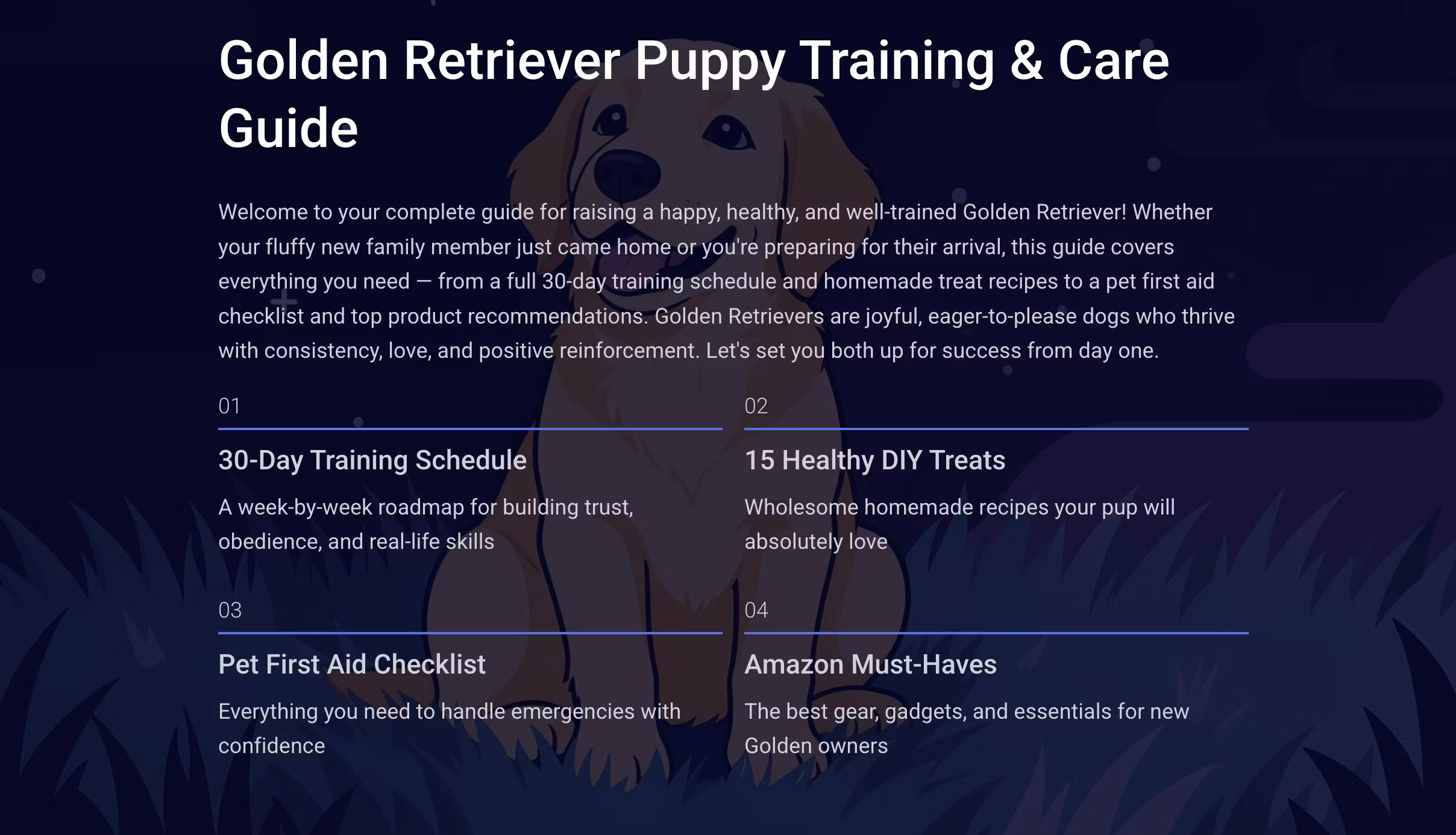 The 2026 Golden Retriever Training & Wellness System