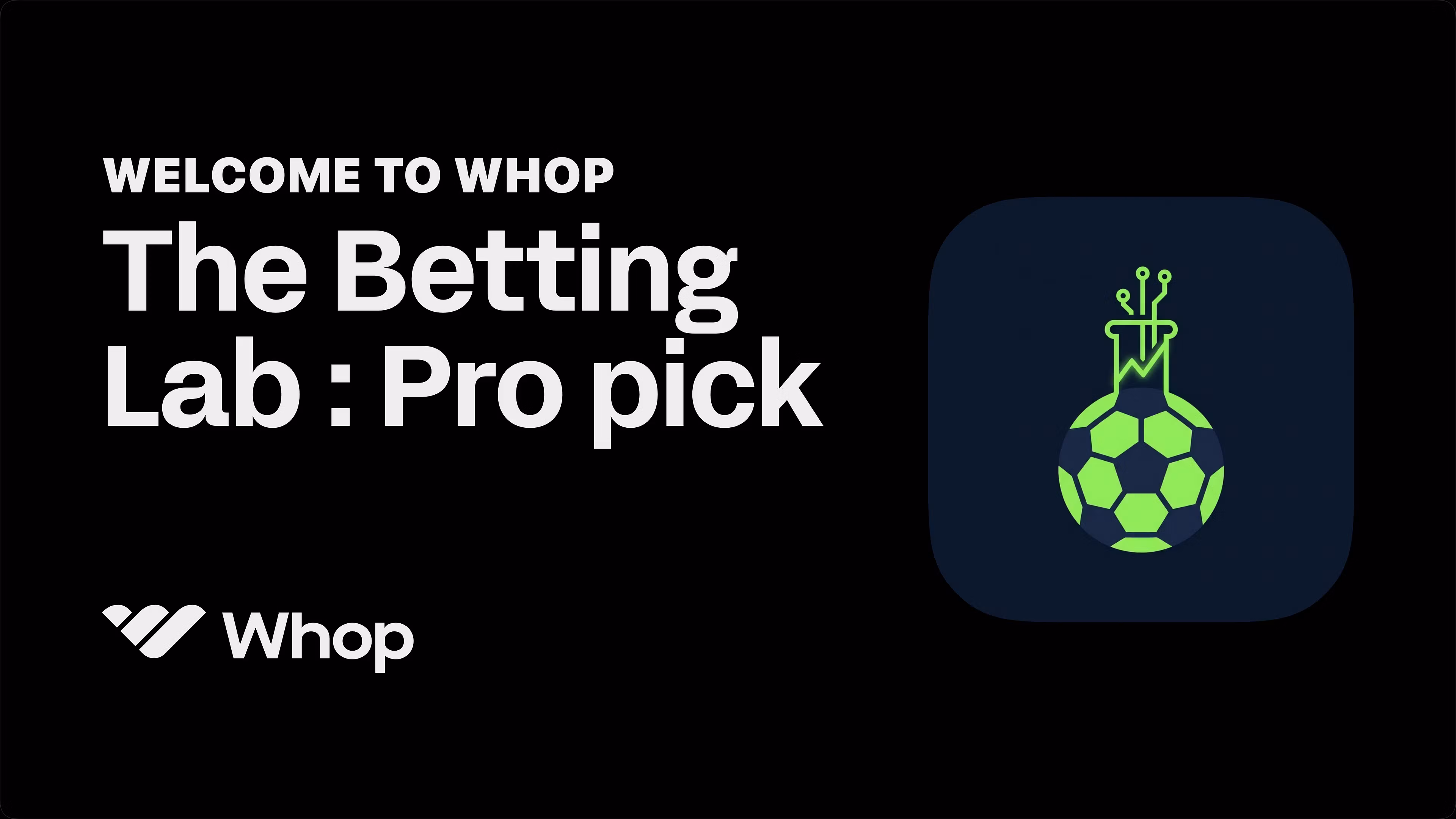 The Betting Lab : Pro pick