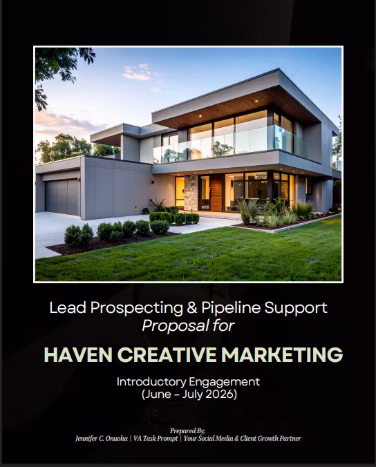 Lead Prospecting & Pipeline Support - Monthly Retainer