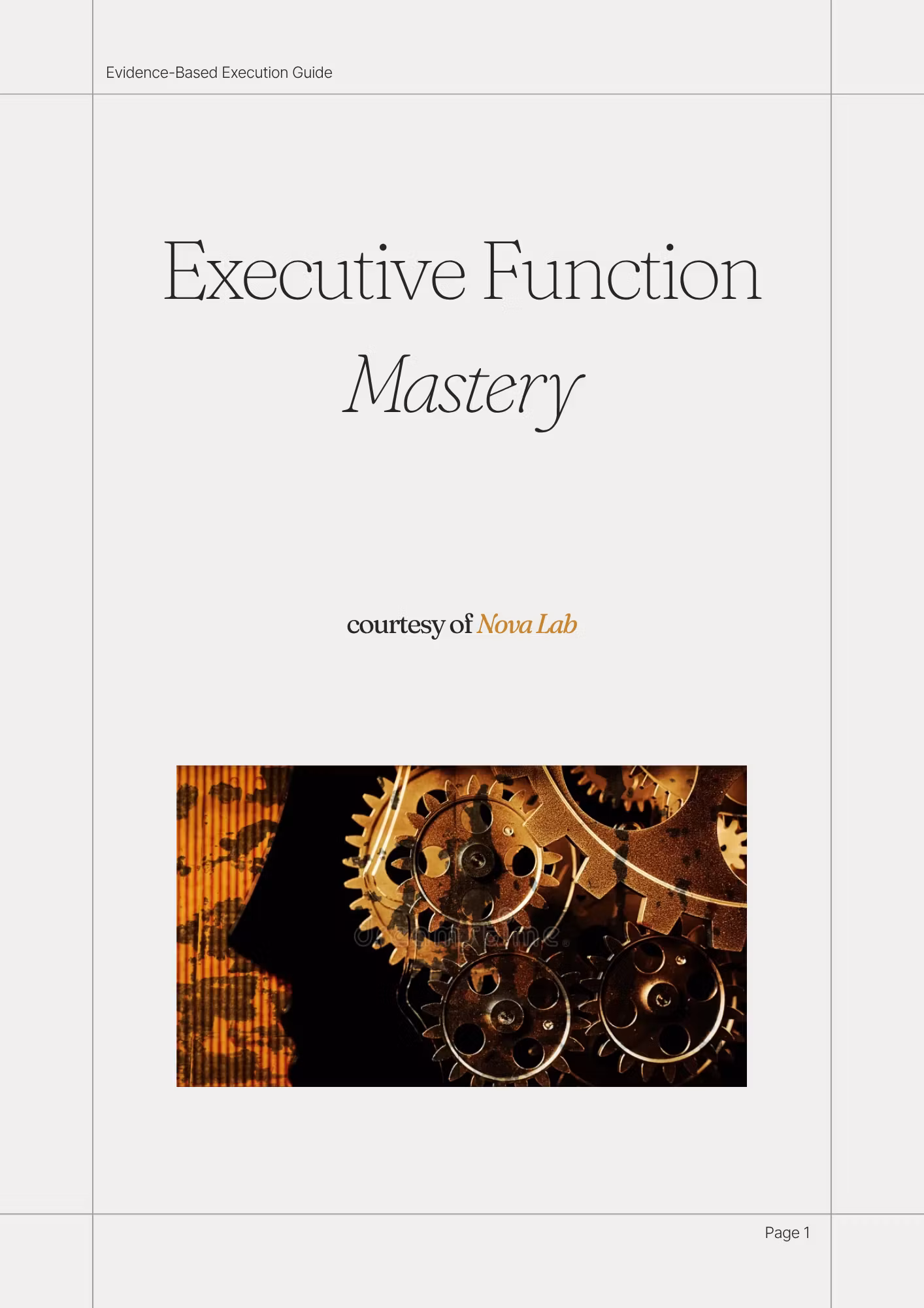 Executive Function Mastery