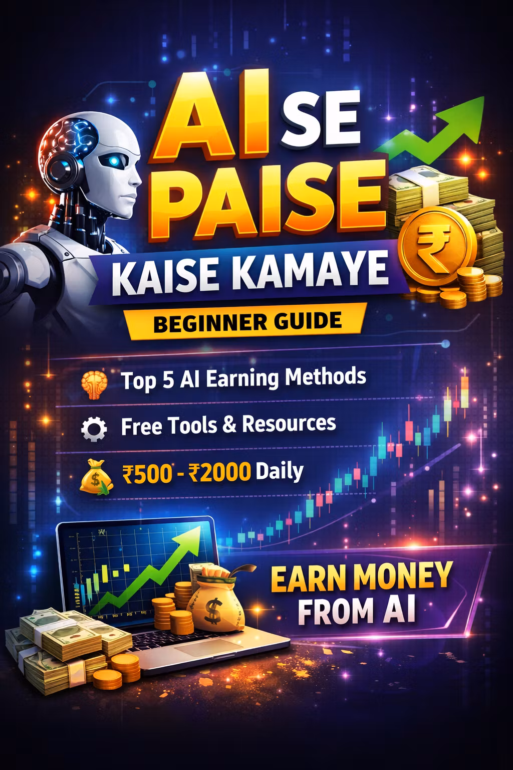 📘 AI Se Paise Kaise Kamaye (Beginner Gu