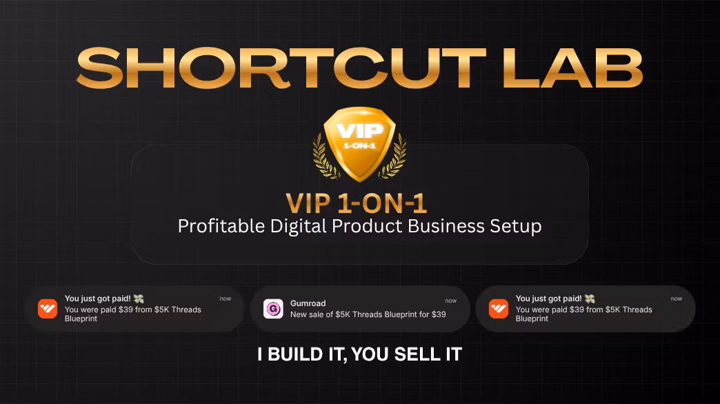 Shortcut Lab: I Build it, You Sell it