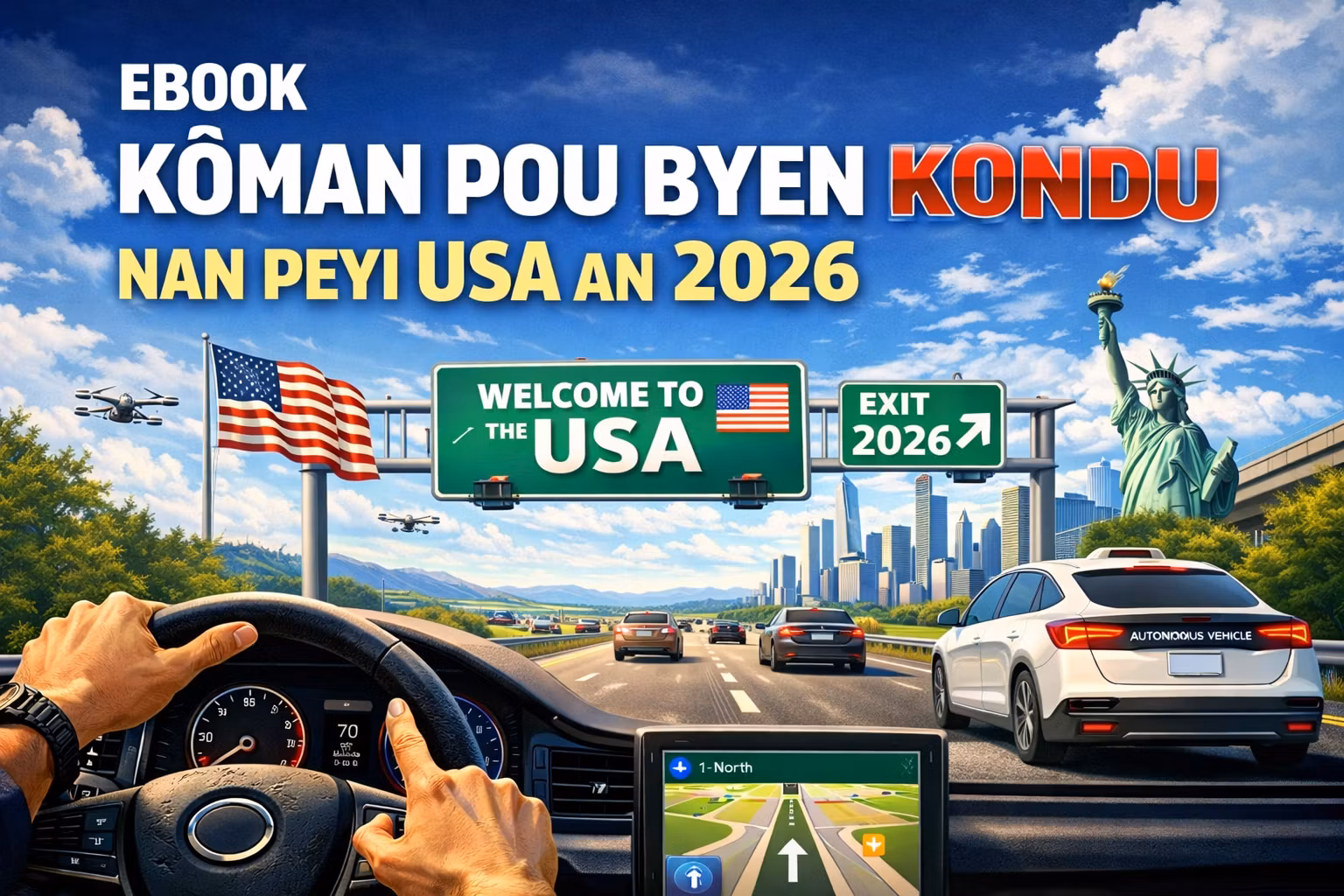 Gid pou byen kondui nan peyi USA an 2026