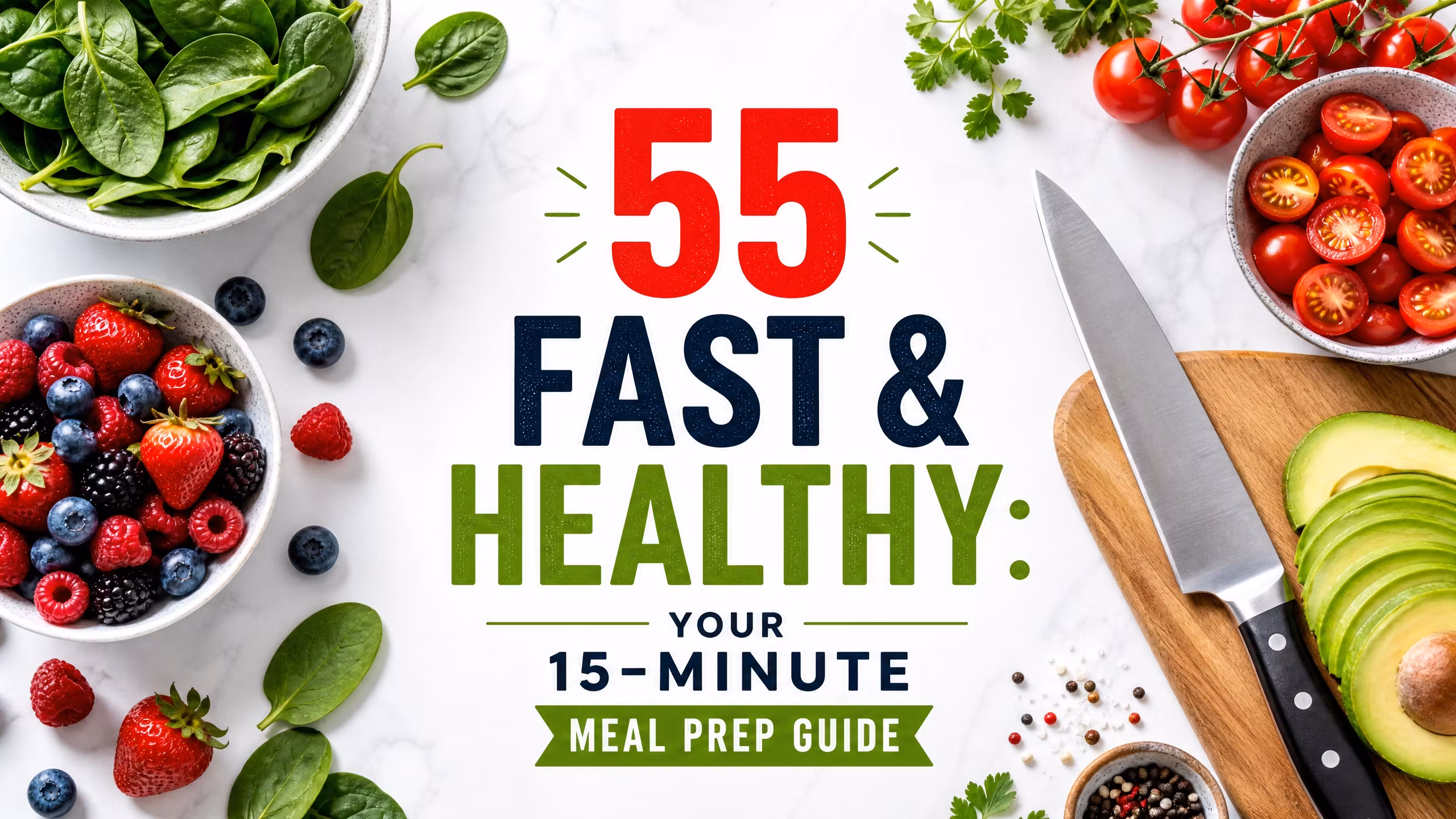 55 Fast & Healthy: Your 15-Minute Meal Prep Guide