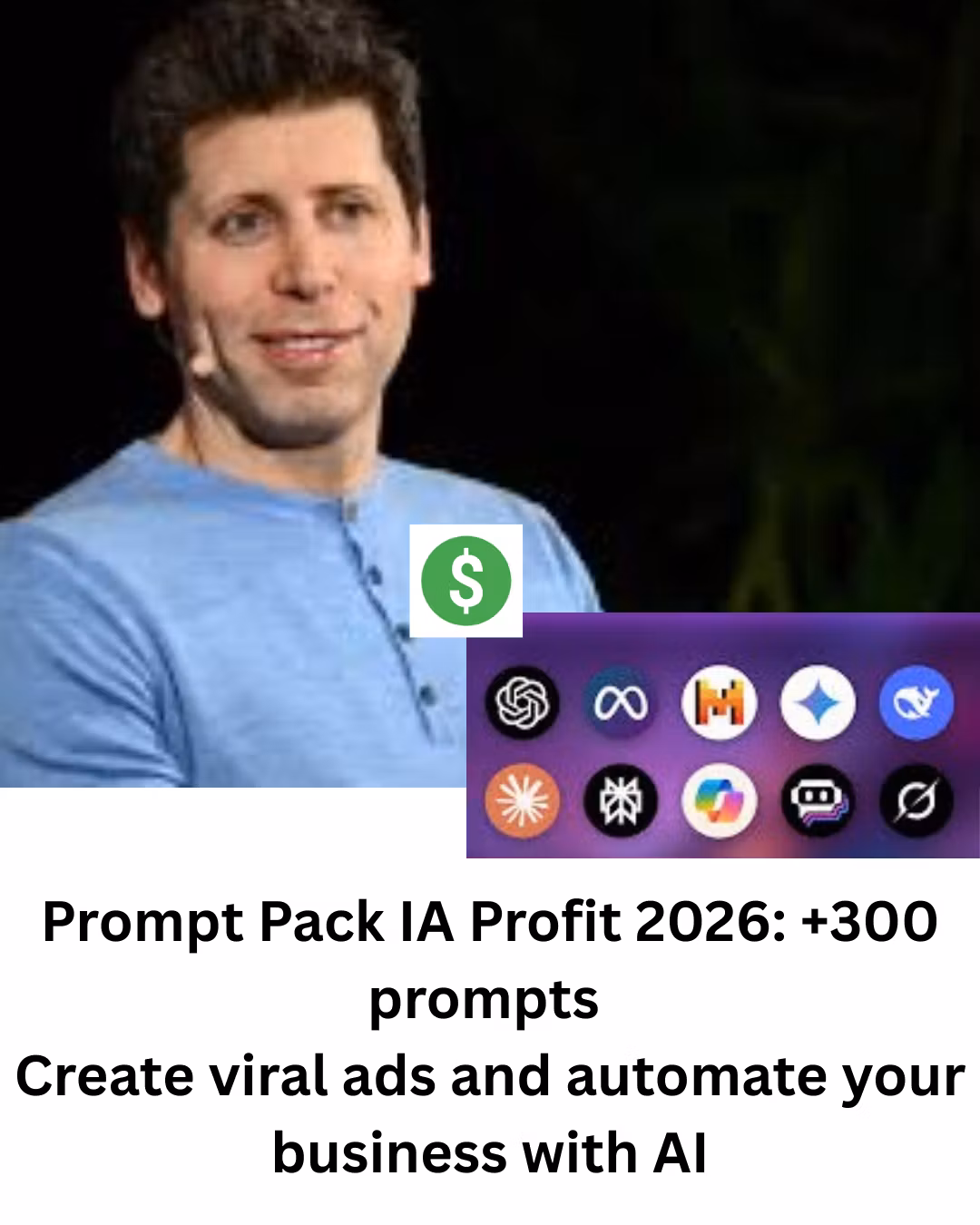 Prompt Pack IA Profit 2026: +300 prompts 