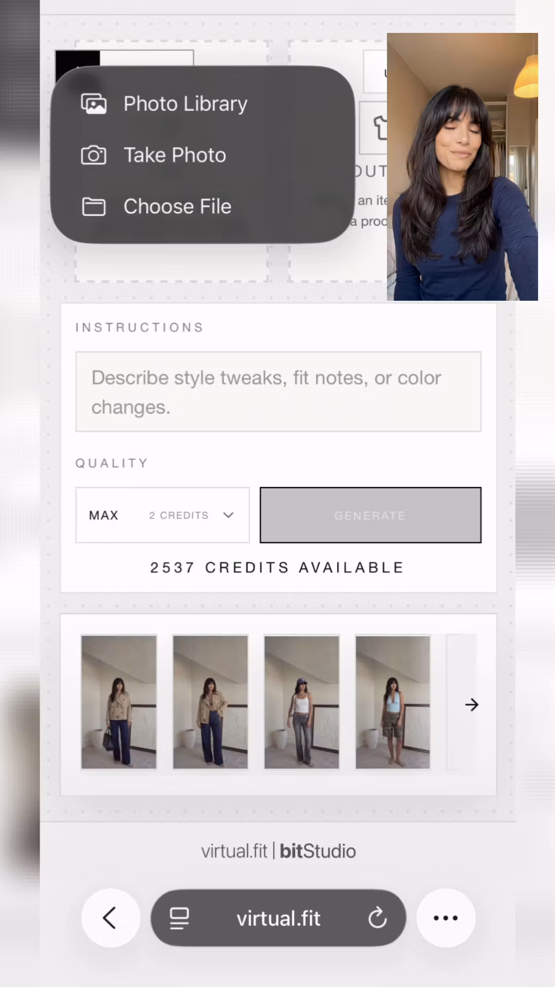 Virtual.fit UGC Content