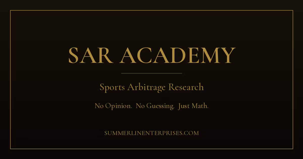  SAR Academy Sports Arbitrage Research
